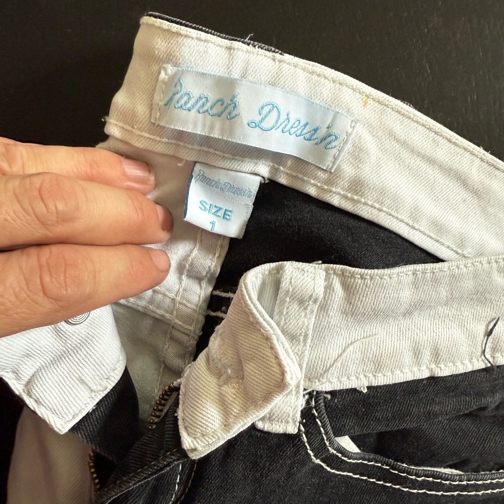 Ranch Dressin’ black and white jeans